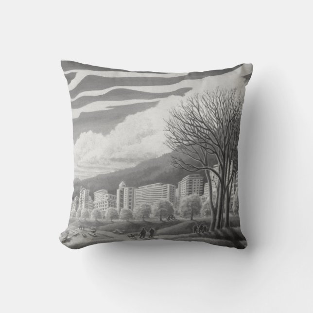 Vancouver Souvenir Pillow Vancouver Landmark Gift Kudde (Framsida)