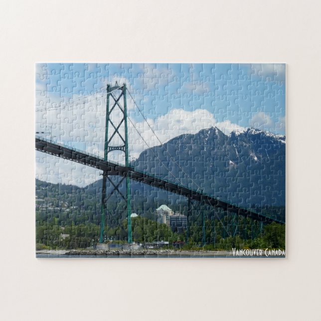 Vancouver Souvenir Puzzle Anpassningsbar Vancouver Pussel (Horisontell)