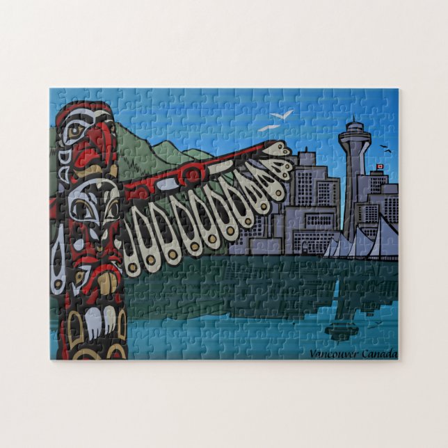Vancouver Souvenir Puzzle Unikt Vancouver-gåvor Pussel (Horisontell)