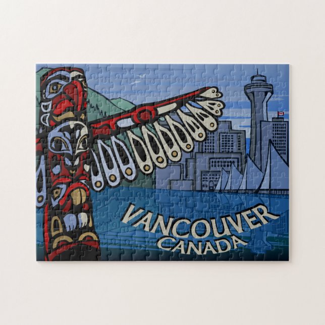 Vancouver Souvenir Puzzle Unikt Vancouver-gåvor Pussel (Horisontell)