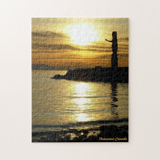 Vancouver Souvenir Puzzle Vancouver Sunset Gifts Pussel (Vertikal)