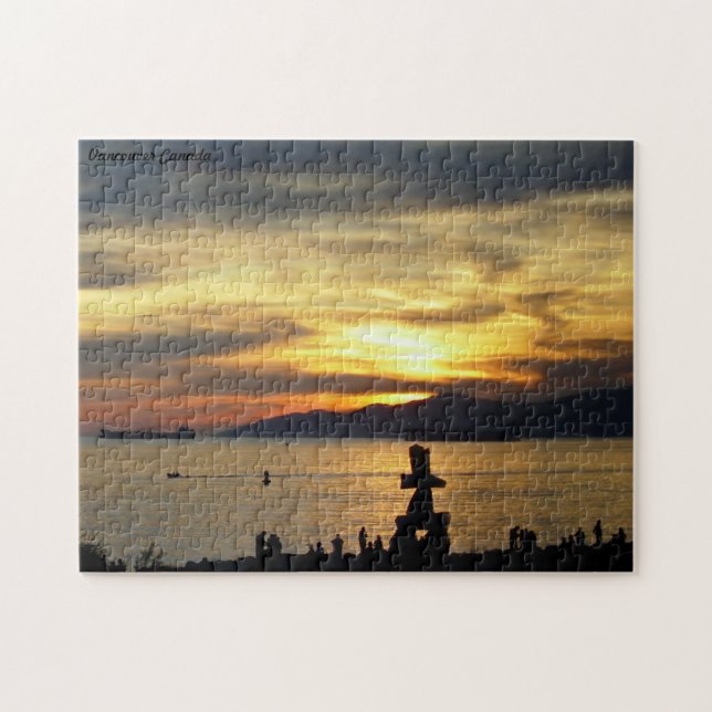 Vancouver Souvenir Puzzle Vancouver Sunset Gifts Pussel (Horisontell)