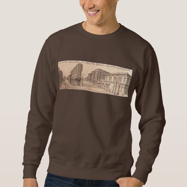 Vancouver Souvenir Shirt Manar Gastown Sweatshirts Lång Ärmad Tröja (Framsida)