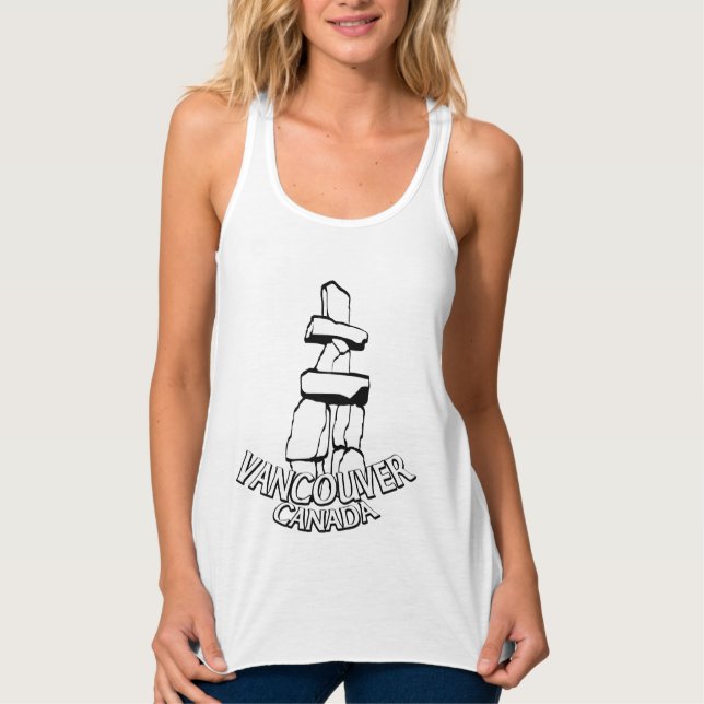 Vancouver Souvenir Shirts Women's Tanktop Linne Med Racerback (Framsida)