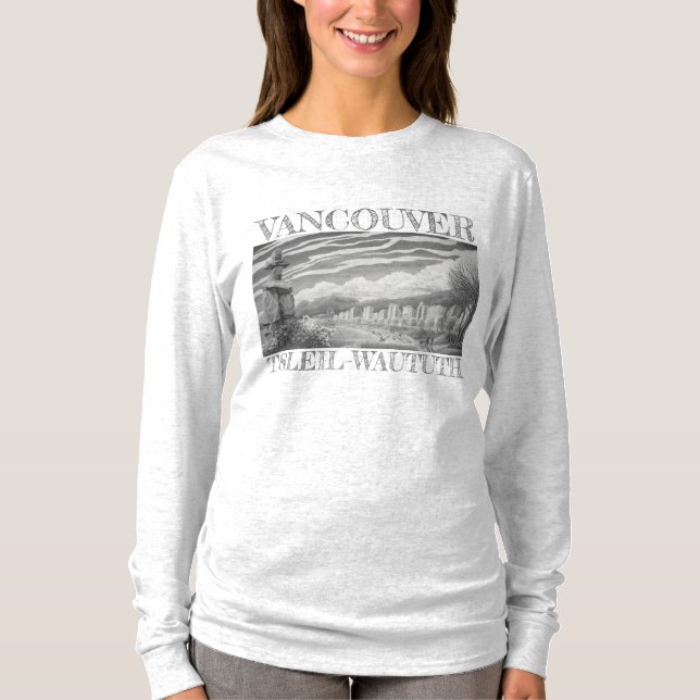 Vancouver Souvenir T-shirt Vancouver Art Shirts (Framsida)