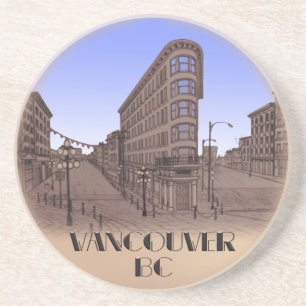 Vancouver Souvenir Underlägg Gastown Cityscape Gif