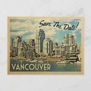Vancouver sparar datumet i Kanada Meddelande Vykort