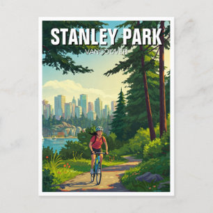 Vancouver Stanley Park Canada Travel Vykort
