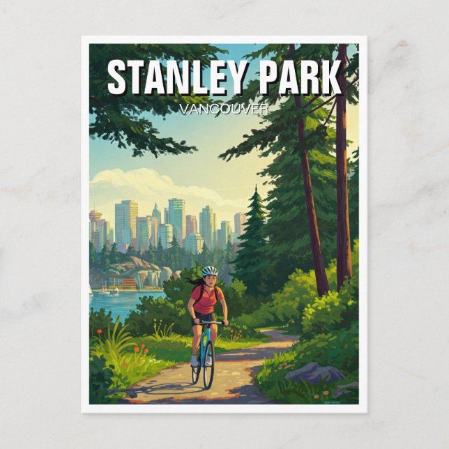 Vancouver Stanley Park Canada Travel Vykort (Framsida)