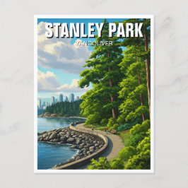 Vancouver Stanley Park Canada Travel Vykort