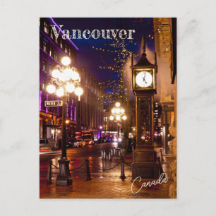 Vancouver Steamklockan Souvenir Vykort