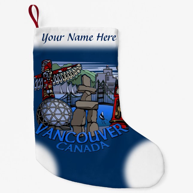 Vancouver Stocking Vancouver-julklapp Liten Julstrumpa (Framsidan)