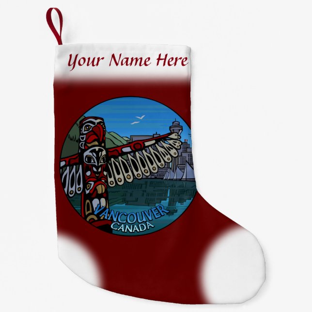 Vancouver Stocking Vancouver-julklapp Liten Julstrumpa (Framsidan)