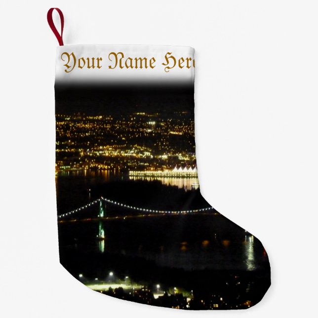 Vancouver Stocking Vancouver-julklapp Liten Julstrumpa (Framsidan)