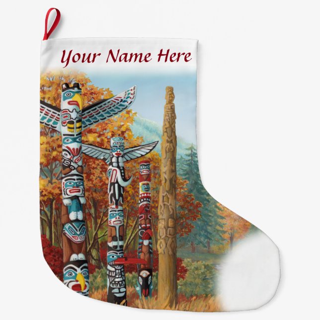 Vancouver Stocking Vancouver-julklapp Stor Julstrumpa (Framsidan)