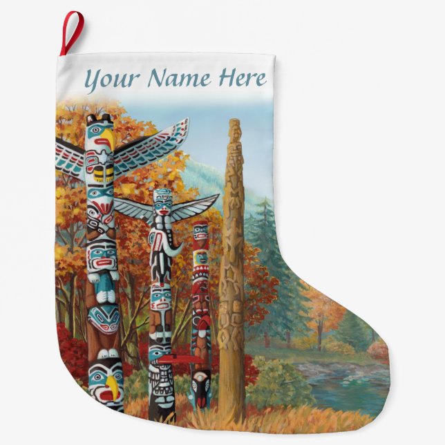 Vancouver Stocking Vancouver-julklapp Stor Julstrumpa (Framsidan)