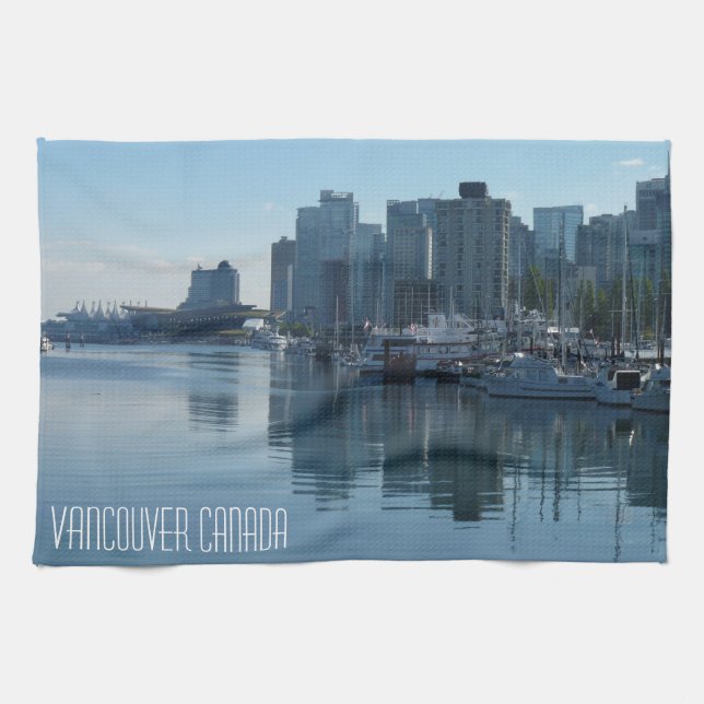 Vancouver Towel Personlig Souvenir Tea Towel Kökshandduk (Horisontell)