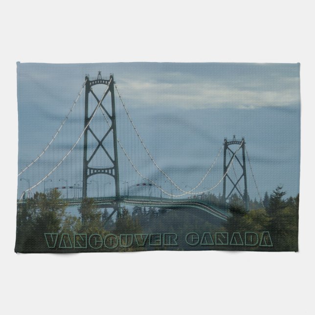 Vancouver Towel Personlig Souvenir Tea Towel Kökshandduk (Horisontell)
