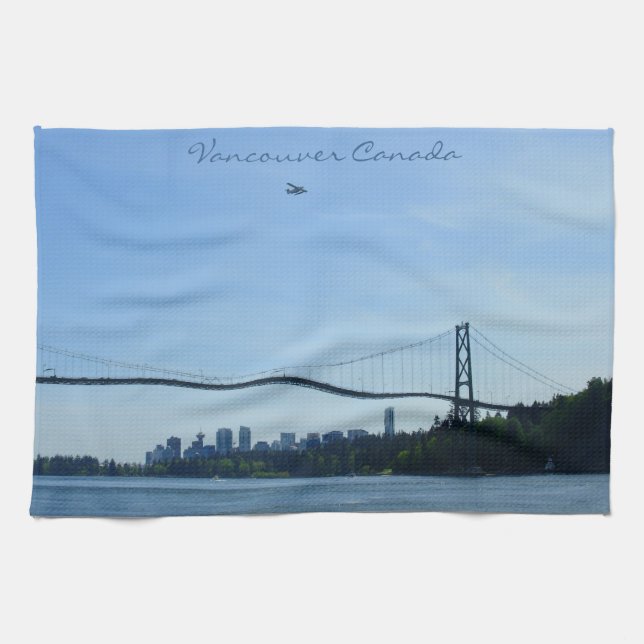 Vancouver Towel Personlig Souvenir Tea Towel Kökshandduk (Horisontell)