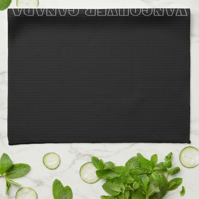 Vancouver Towel Personlig Vancouver Tea Towel Kökshandduk (Vikta)