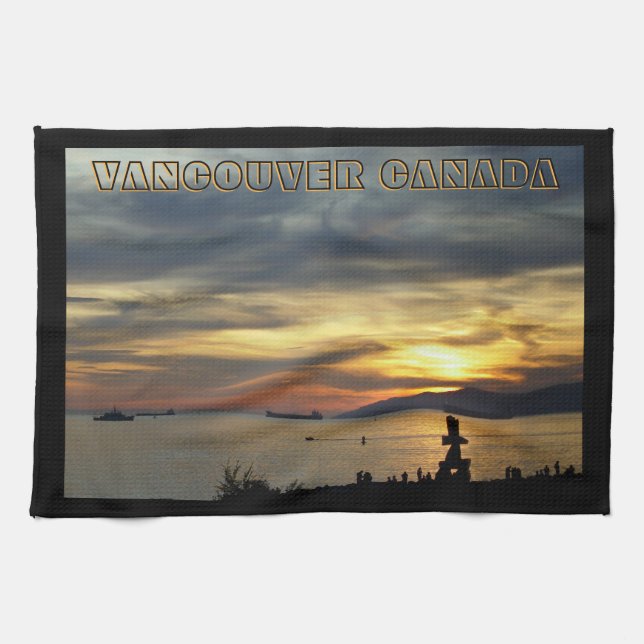Vancouver Towel Personlig Vancouver Tea Towel Kökshandduk (Horisontell)