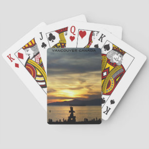 Vancouver-uppspelningskort Vancouver Sunset Cards Spelkort