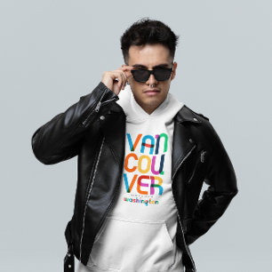 Vancouver Washington Mid Century, Pop Art. Hoodie