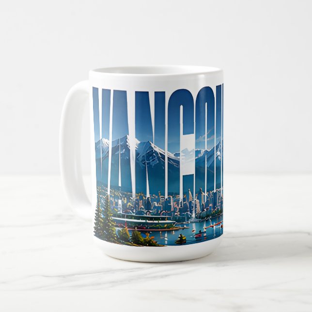Vancouver Washington Mountain Escape Kaffemugg (Framsida vänster)