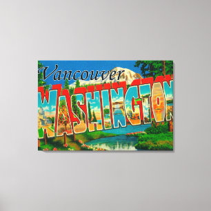 Vancouver Washington - stora brevplatser Canvastryck