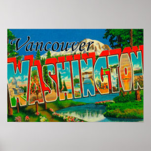 Vancouver Washington - stora brevplatser Poster