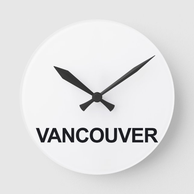 VANCOUVER WORLDWIDE TIMEZONE CLOCK SET RUND KLOCKA (Framsida)
