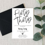 Vänd 30 30års födelsedag-inbjudan inbjudningar<br><div class="desc">Det här är en svart och vit Vänd 30 30års födelsedag inbjudan. Minimal minimidesign. B-Day Inbjudan. 30</div>