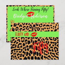 Vänd 50:e femtionde vändande femtionde Födelsedags Inbjudningar