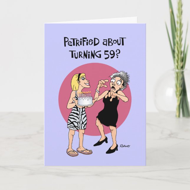 Vänd 59 på nytt Hälsning vid födelsedagen Kort (Framsida)