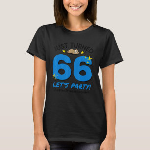Vänd 66 Party Ta Nap Funny 66:e födelsedag T Shirt