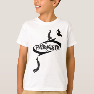 Vänd abstrakt parkour tee shirt