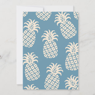 Vänd ananas, tropisk design inbjudningar