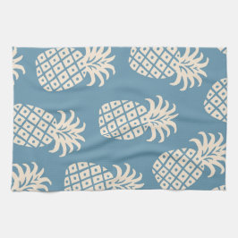 Vänd ananas, tropisk design kökshandduk