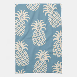 Vänd ananas, tropisk design kökshandduk