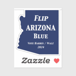 Vänd Arizona Blue 2024 Klistermärken