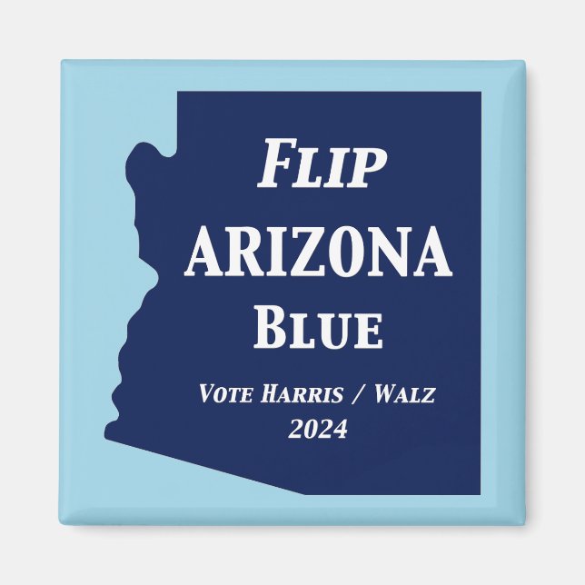 Vänd Arizona Blue 2024 Magnet (Framsidan)