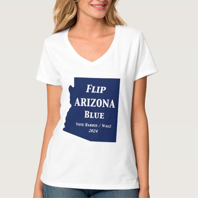 Vänd Arizona Blue 2024 T Shirt (Framsida)