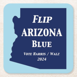 Vänd Arizona Blue 2024 Underlägg Papper Kvadrat