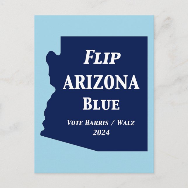 Vänd Arizona Blue 2024 Vykort (Framsida)