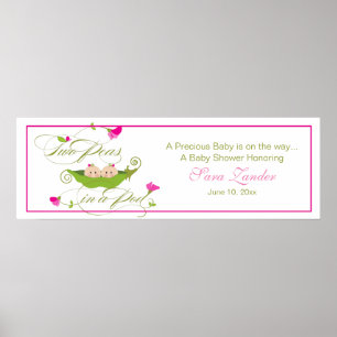 Vänd ärtor i en Pod   Ping Banner Poster