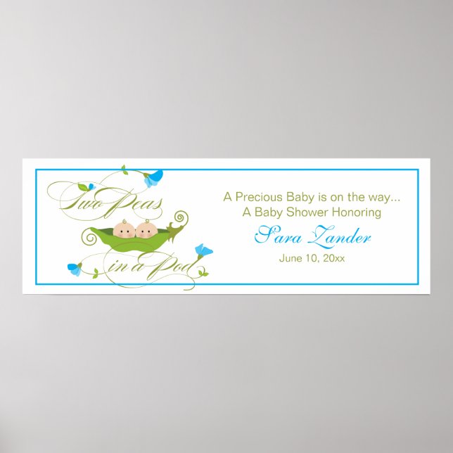 Vänd ärtor i en Pod | Ping Banner Poster (Framsidan)