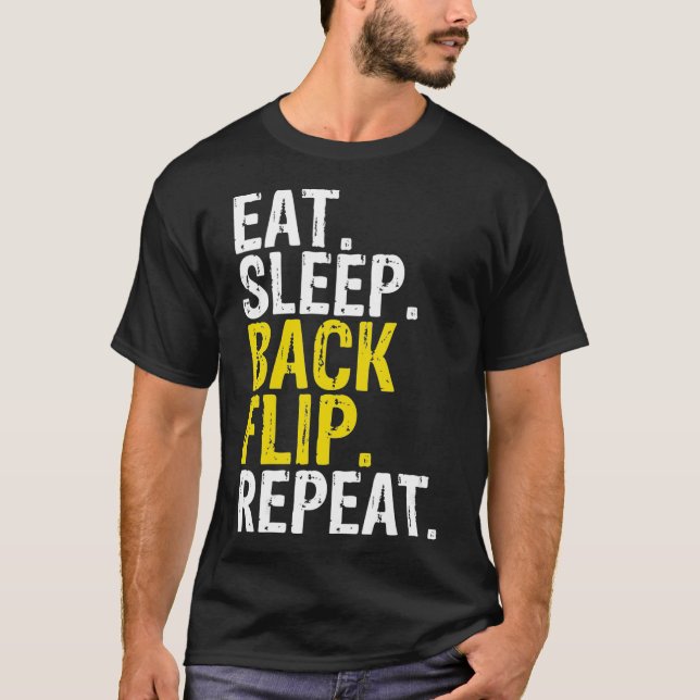 Vänd åt viloläge Upprepa Acrobat Gymnastics T Shirt (Framsida)