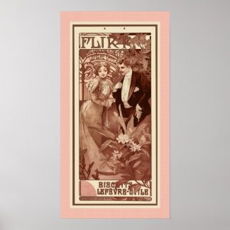 Vänd av Alphons Mucha Poster