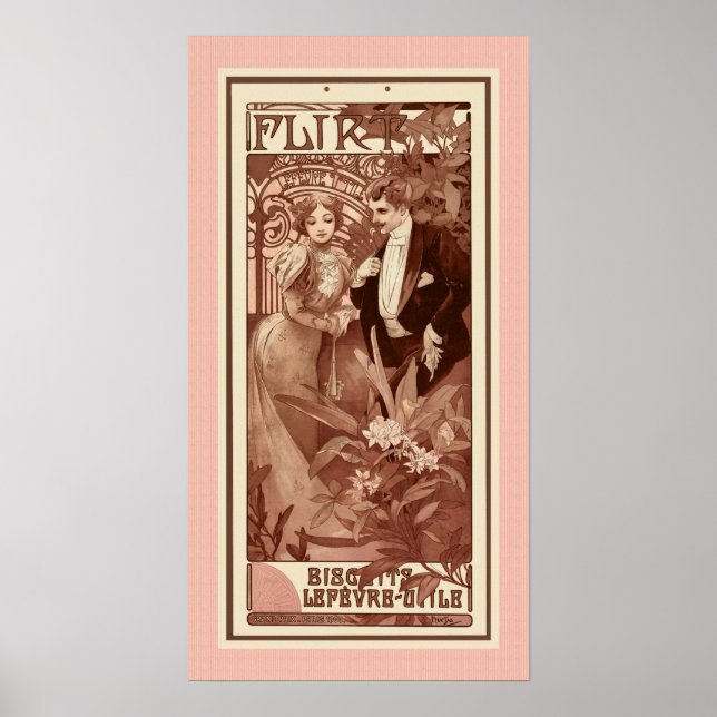 Vänd av Alphons Mucha Poster (Framsidan)