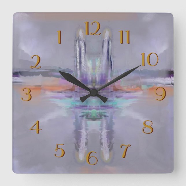 Vänd bakåtklocka för Torn Fyrkantig Klocka (Framsida)